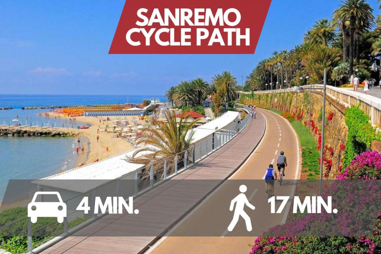 Free Parking-Sea View, With Pool & Garden Daire Sanremo Dış mekan fotoğraf
